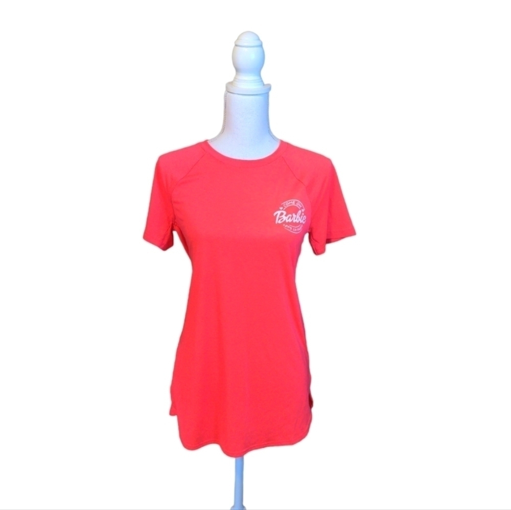 Tek Gear Tencel Athletic Shirt Barbie Theme Short Sleeve Tshirt Size Small NWT